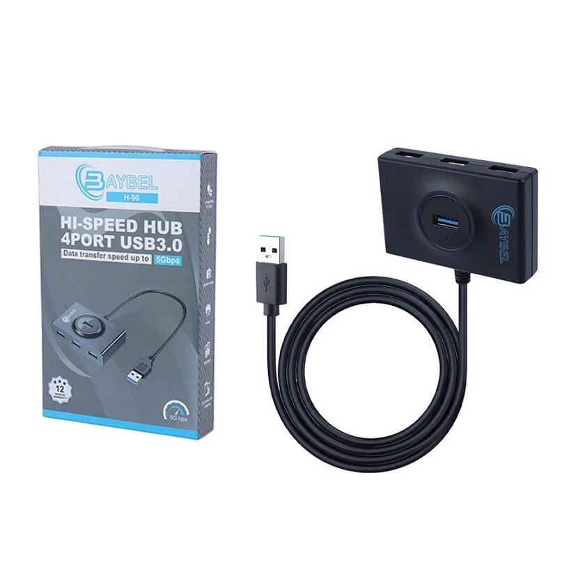 هاب USB3.0 چهار پورت Baybel H-90