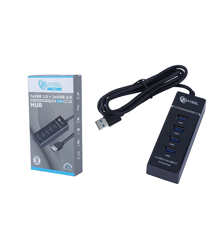 هاب USB3.0 چهار پورت Baybel H-93
