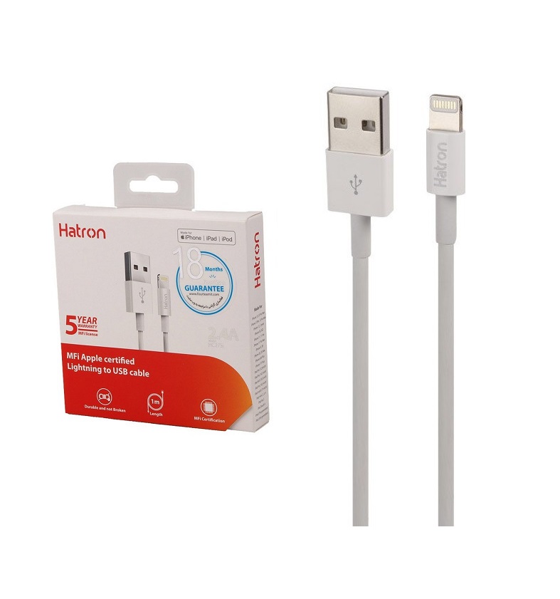 کابل شارژ آیفون هترون Hatron HC275i MFI