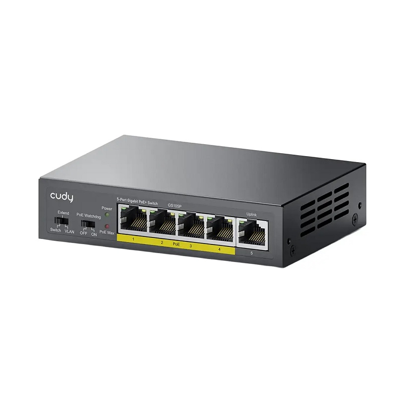 سوییچ شبکه 5 پورت CUDY GS105P POE